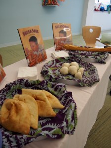 Samoons, red bean buns and baguette from local bakeries